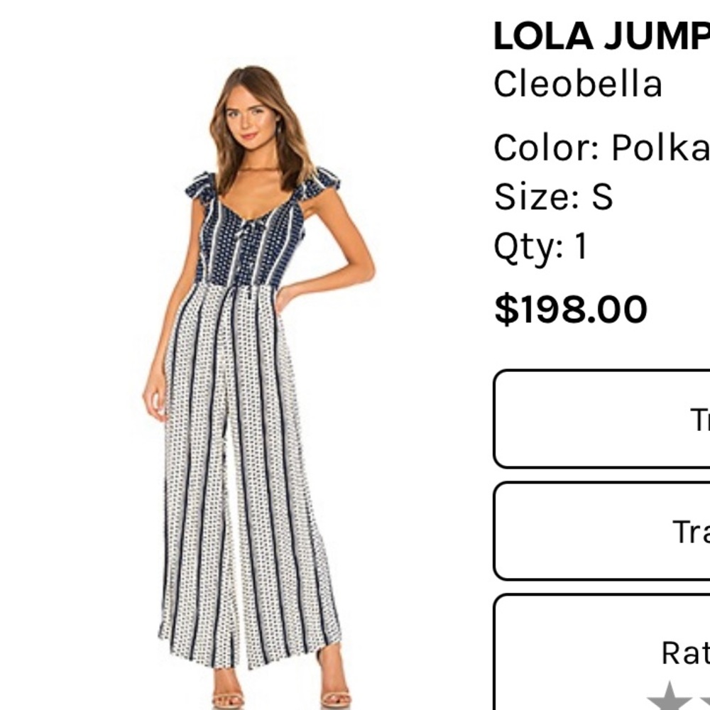 Cleobella Lola Jumpsuit, Sz. Sm.